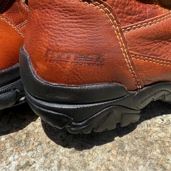 Hytest Men's 6" Waterproof Leather Composite Toe Work Boots Brown 8.5 Heavy Duty - Picture 6 of 10